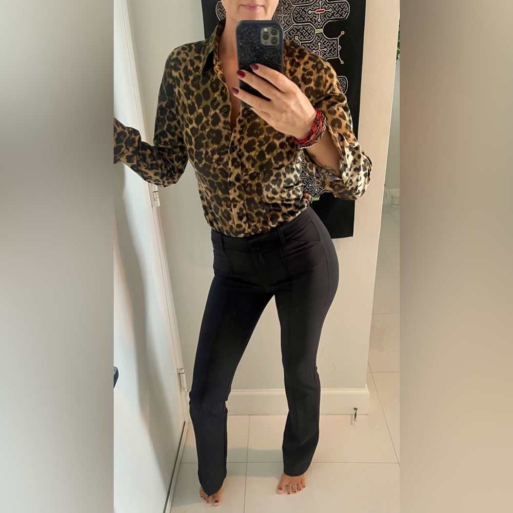Satin Leopard body suit